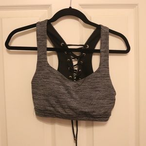 Lace up detail Bralette/ Sports bra